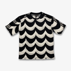 Women's Adidas MARIMEKKO OVERSIZED Tee Black White H20475