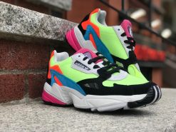 Women's Adidas Falcon Hi Res Yellow Black Multi CG6210