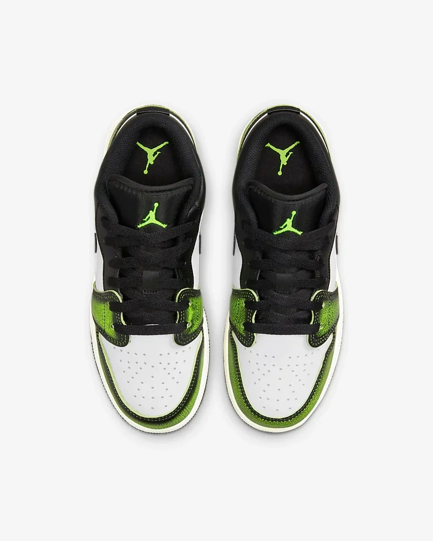 Air Jordan 1 Low SE GS Black Electric Green White DO8244-003 3 Air Jordan 1 Low SE GS Black Electric Green White DO8244-003 - Image 3