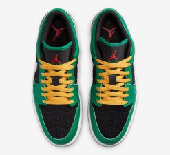 Air Jordan 1 Low SE Malachite Fire Red Black Taxi DQ8422-300 -Air Jordan Shop Air Jordan 1 Low DQ8422 300 Release Date 3