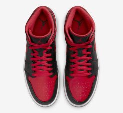 Air Jordan 1 Mid Black Fire Red White DQ8426-060 -Air Jordan Shop Air Jordan 1 Mid Alternate Bred Black Fire Red White DQ8426 060 Release Date 3