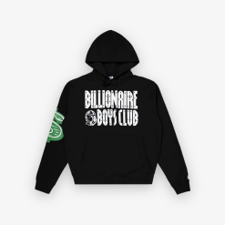 Billionaire Boys Club BBC BB Straight Font Hoodie Black