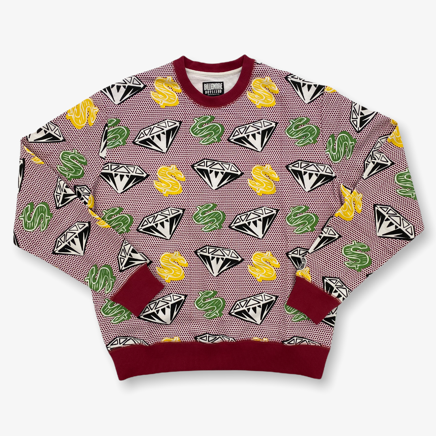 BBC BB Diamond Dollar Crew Bleach White Billionaire Boys Club BBC BB Diamond Dollar Crew Bleach White -Air Jordan Shop PhotoRoom 20211006 173352