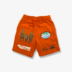 Billionaire Boys Club BBC BB Peak Short Red Orange