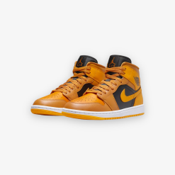 Womens Air Jordan 1 Mid Chutney Taxi Black White BQ6472-700