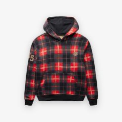 Air Jordan Checkered Hoodie Red DV1578-612