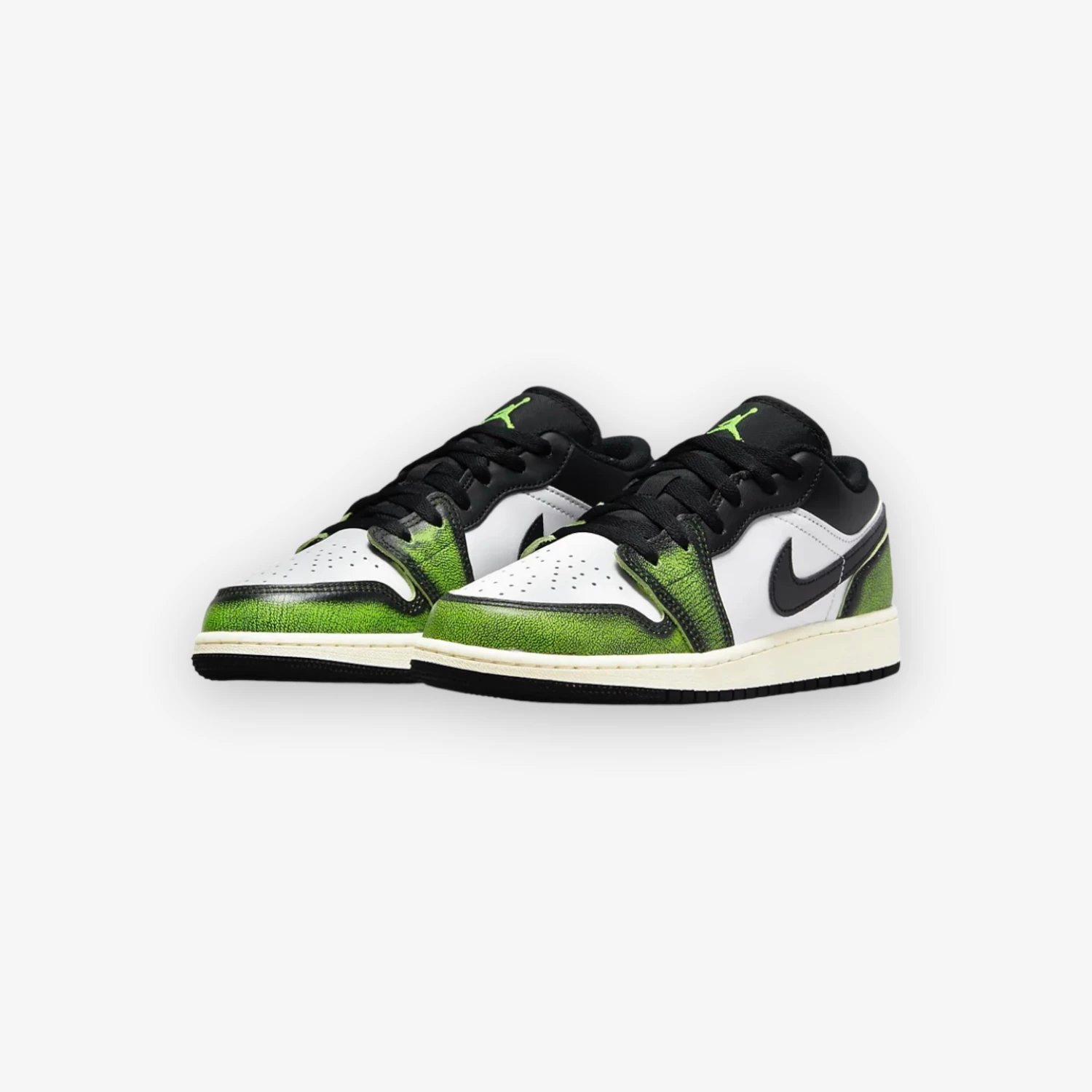 Air Jordan 1 Low SE GS Black Electric Green White DO8244-003 1 Air Jordan 1 Low SE GS Black Electric Green White DO8244-003