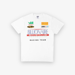 Billionaire Boys Club BBC BB Racing Team SS Tee Bleach White