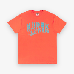 Billionaire Boys Club BBC BB Cracked Arch SS Tee Hot Coral