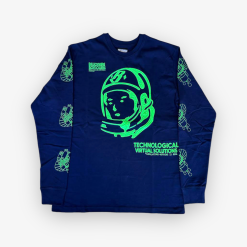 Billionaire Boys Club BBC BB Systematic LS Tee Evening Blue