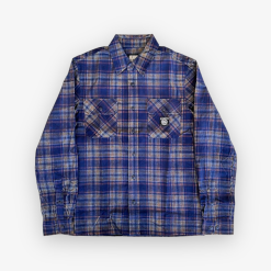 Billionaire Boys Club BBC BB Big Bang LS Woven Button Up Evening Blue
