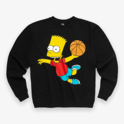Chinatown Market AIR BART CREWNECK SWEATSHIRT Black
