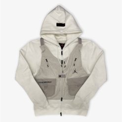 Air Jordan Jordan 23 Engineered Hoodie With Vest White Grey DC9581-100