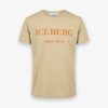 Iceberg Logo Letter Tan Orange Tee