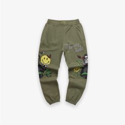 Chinatown Market Market Smiley Look At The Bright Sweatpants Sage Green