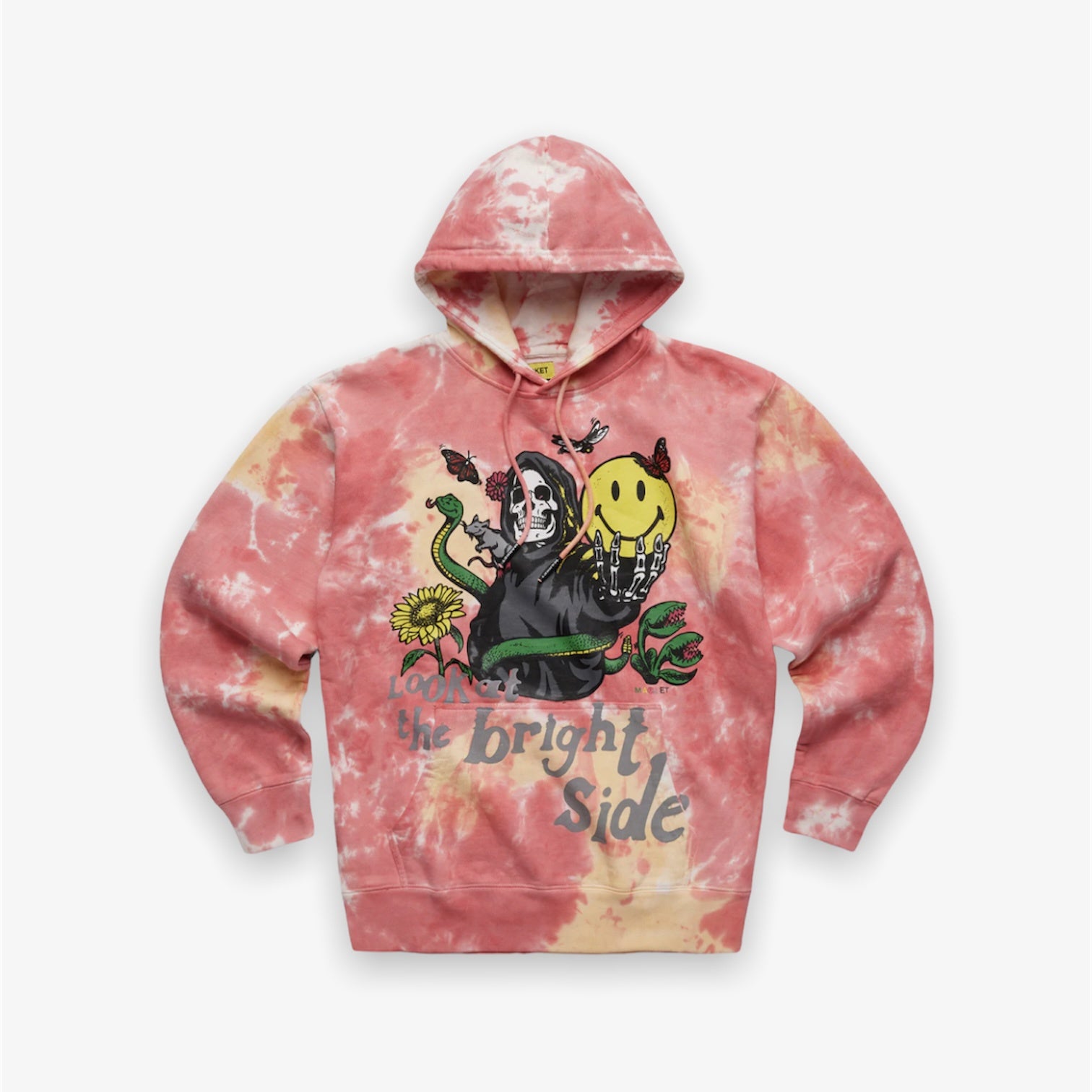 Market Smiley Look At The Bright Side Pink Tie Dye Hoodie Pink Tie Dye Chinatown Market Market Smiley Look At The Bright Side Pink Tie Dye Hoodie Pink Tie Dye -Air Jordan Shop PhotoRoom 20220601 152823