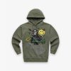 Chinatown Market Market Smiley Look At The Bright Side Hoodie Sage Green