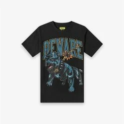 Chinatown Market MARKET BEWARE DOG WASHED T-SHIRT Black