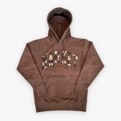 Chinatown Market Market CHESS CLUB APPLIQUE FLEECE HOODIE Brown