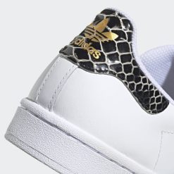 Adidas Womens Superstar White Black Gold FV3294 -Air Jordan Shop Superstar Shoes White FV3294