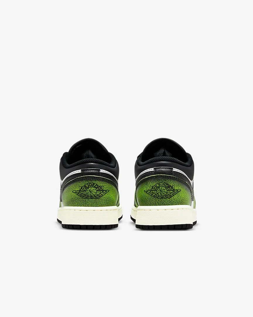Air Jordan 1 Low SE GS Black Electric Green White DO8244-003 4 Air Jordan 1 Low SE GS Black Electric Green White DO8244-003 - Image 4
