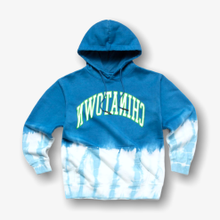 Chinatown Market Reverse Arc Tie Dye Hoodie Blue