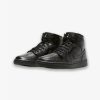 Women's Air Jordan 1 Mid Black Black White BQ6472-010
