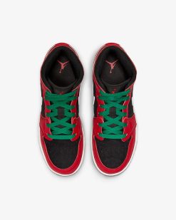 Air Jordan 1 Mid SE GS Black Fire Red White Malachite DQ8418-006 -Air Jordan Shop e0588d44 8f5c 4886 9865 9684378a236e