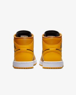 Womens Air Jordan 1 Mid Chutney Taxi Black White BQ6472-700 -Air Jordan Shop fb7d7e97 653a 46c9 9e1f 51a43dd38527